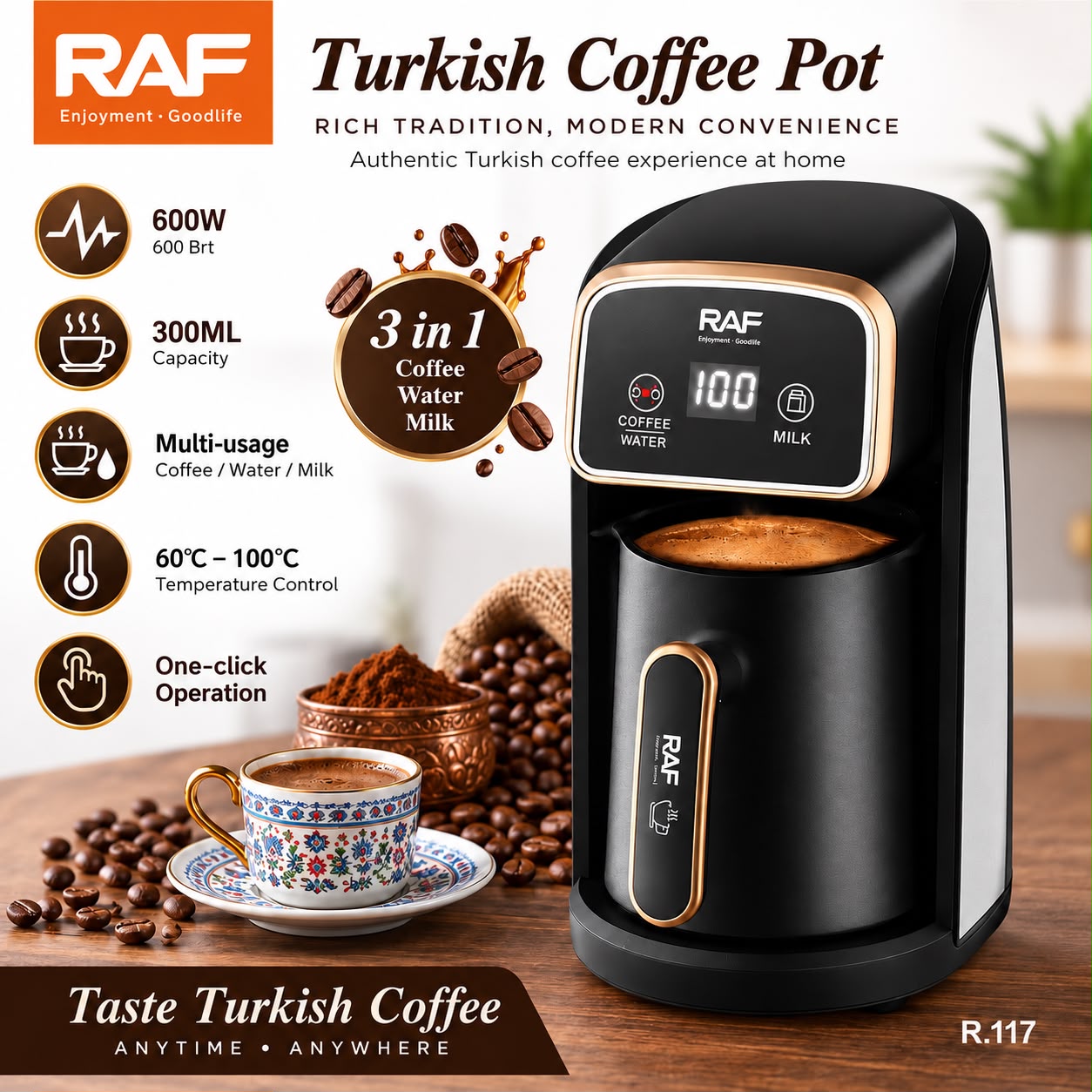 RAF Turkish Coffee Pot