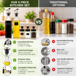 Soy Sauce, Oil, and Spice Set