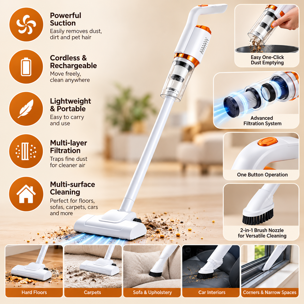 Cordless Vacuum Feature Showcase