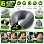 Ergonomic Travel Pillow Set Display