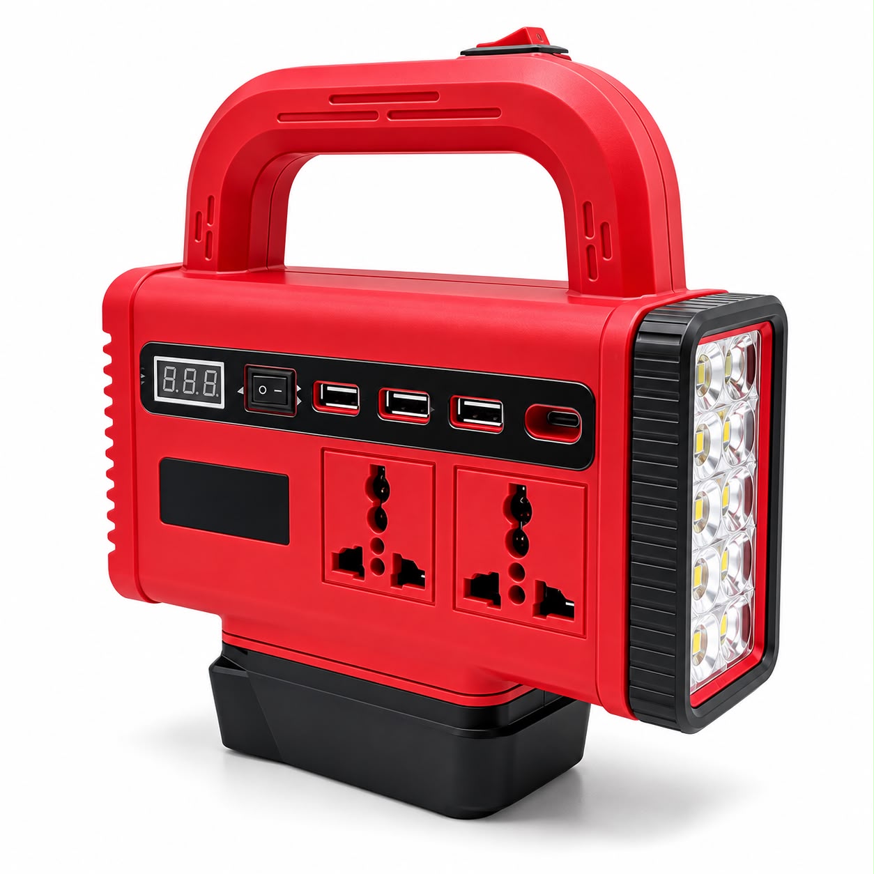 Multifunctional Power Inverter with LED Emergency Light
