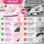 White and Pink JIHAM Electric Iron