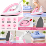 White and Pink JIHAM Electric Iron