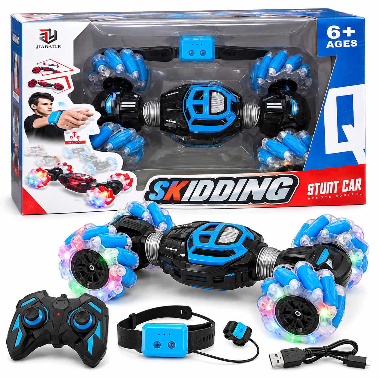 Skidding Stunt Car – Remote Control & Gesture Sensor Skidding Stunt Car