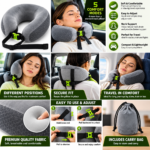Ergonomic Travel Pillow Set Display