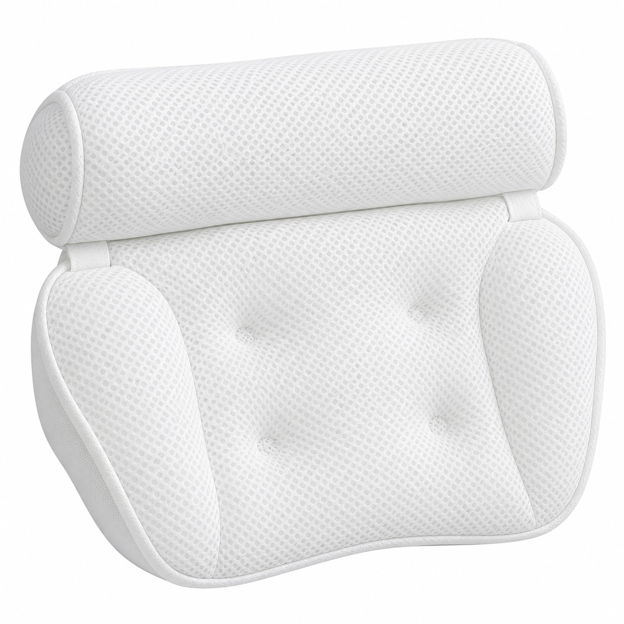 Ergonomic Luxury Bath Pillow – Comfortable Head, Neck & Back Support