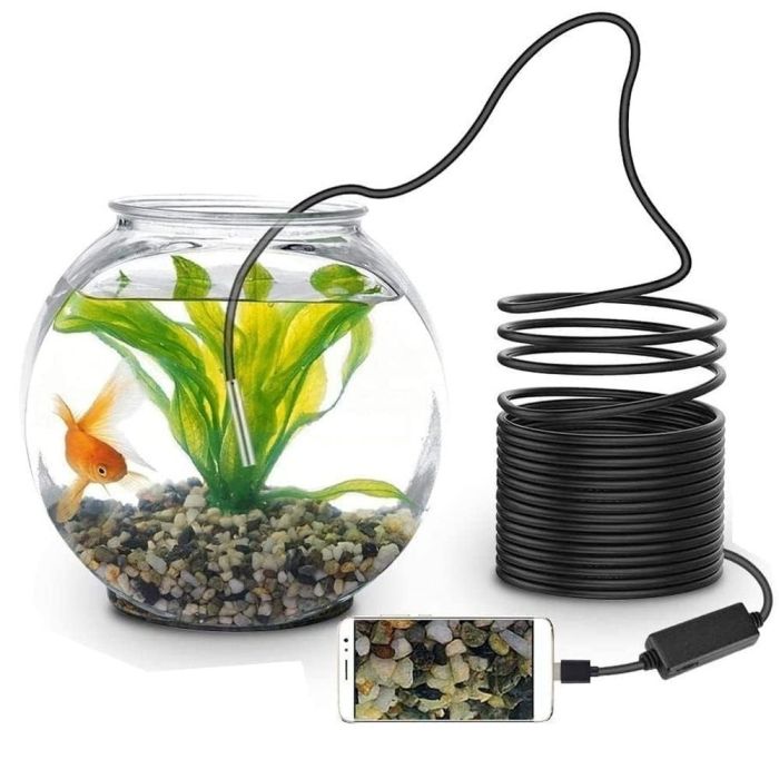 Waterproof Inspection Endoscope with 5m Cable and LED Light